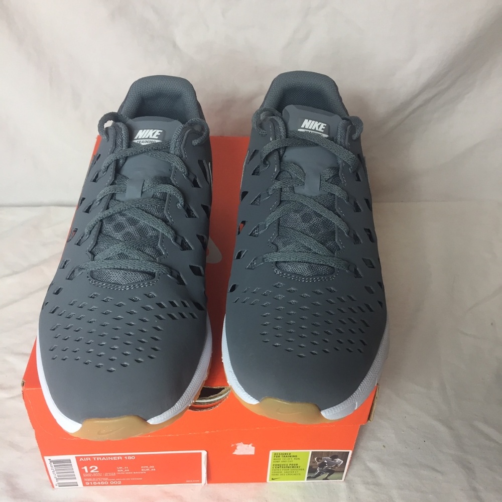 Nike Air Trainer 180 Grey and White 916460-002 - Picture 3 of 7